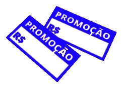 Cartaz Oferta - Corte Reto - Fundo Personalizado 8x4cm