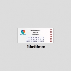 Adesivo Lacre Casca de Ovo - 10x40mm
