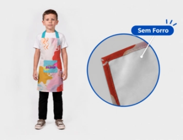 Avental Infantil Corpo Inteiro Sem Forro