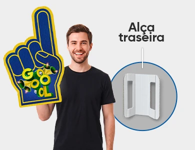 Placa de Mão Personalizado Grande